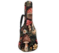 Borsa per chitarra di dimensioni standard, 40 41 42 pollici Custodia per chitarra elettrica basso chitarra classica, estetica colorata farfalle sfondo nero, Multicolore 04, 42.9x16.9x4.7 in, Zaino