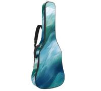 Borsa per chitarra di dimensioni standard, 40 41 42 pollici custodia per chitarra elettrica basso chitarra classica, arte estetica viola farfalle Drak Texture, Multicolore 05, 42.9x16.9x4.7 in, Zaino