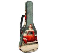 Borsa per chitarra di dimensioni standard, 40 41 42 pollici custodia per chitarra elettrica basso chitarra classica, Merry Christmas Elements Xmas palline modello, Multicolore 07, 42.9x16.9x4.7 in,