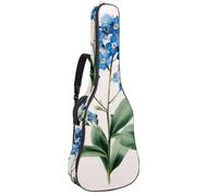 Borsa per chitarra di dimensioni standard, 40 41 42 pollici custodia per chitarra elettrica basso classico, paesaggio artistico montano con misteriosa foresta di abeti, Multicolore 09, 42.9x16.9x4.7