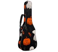 Borsa per chitarra di dimensioni standard, 40 41 42 pollici Custodia per chitarra per basso elettrico chitarra classica, simpatici fantasmi di Halloween, Multicolore 02, 42.9x16.9x4.7 in, Zaino casual