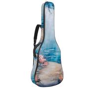 Borsa per chitarra di dimensioni standard, 40 41 42 pollici Custodia per chitarra per basso elettrico chitarra classica, Racing Doodle modello senza cuciture, Multicolore 02, 42.9x16.9x4.7 in, Zaino