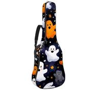 Borsa per chitarra di dimensioni standard, 40 41 42 pollici Custodia per chitarra per basso elettrico chitarra classica, simpatici fantasmi di Halloween, Multicolore 03, 42.9x16.9x4.7 in, Zaino casual