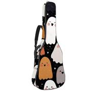 Borsa per chitarra di dimensioni standard, 40 41 42 pollici Custodia per chitarra per basso elettrico chitarra classica, simpatici fantasmi di Halloween, Multicolore 01, 42.9x16.9x4.7 in, Zaino casual