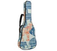 Borsa per chitarra elettrica con cerniera, impermeabile, morbida, per basso, acustica e classica folk, borsa per chitarra elettrica Elephant Shadow