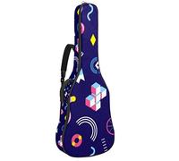 Borsa per chitarra elettrica con cerniera, impermeabile, morbida, per basso, acustica e classica, per chitarra elettrica, con ruote CD