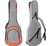 Borsa per Chitarra Elettrica con Semirigida Imbottita Custodia Zaino Bag Grigio