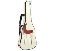 Borsa per chitarra, impermeabile, con cerniera morbida, per chitarra, basso, acustica e classica, per carpentiere, trojan