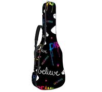 Borsa per chitarra, impermeabile, con cerniera, morbida, per chitarra elettrica, bassi, acustici e classici, unicorni, sogni magici