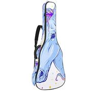 Borsa per chitarra, impermeabile, con cerniera, morbida, per chitarra elettrica, bassi, acustici e classici, The Mighty Unicorn