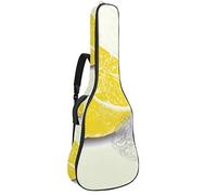 Borsa per chitarra, impermeabile, con cerniera, morbida, per chitarra elettrica, bassi, acustici e classici, con buccia di limone