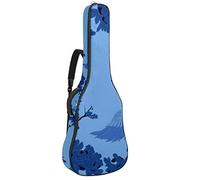 Borsa per chitarra, impermeabile, con cerniera, morbida, per chitarra elettrica, basso, acustica, classica e popolare, con gru diffusa le ali