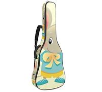 Borsa per chitarra, impermeabile, con cerniera, morbida, per chitarra elettrica, basso, acustica, classica e folk, elfo, topolino strano