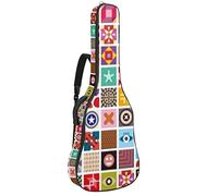 Borsa per chitarra, impermeabile, con cerniera, morbida, per chitarra elettrica, basso, acustica e classica, a forma grottesca