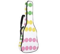 Borsa per chitarra, impermeabile, con cerniera, morbida, per chitarra elettrica, basso, acustica e classica, con catena luminosa