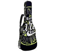 Borsa per chitarra impermeabile con cerniera morbida zaino per chitarra, basso acustico e classico folk chitarra elettrica Happy Earth Day