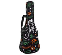 Borsa per chitarra impermeabile con cerniera morbida zaino per chitarra, basso acustico e classico folk chitarra elettrica borsa Buon Natale testo