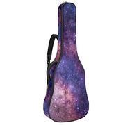 Borsa per chitarra impermeabile con cerniera morbida zaino per chitarra, basso acustico e classico folk chitarra elettrica borsa cielo stellato galassia natura