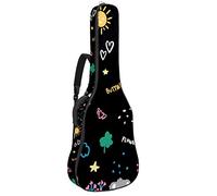 Borsa per chitarra impermeabile con cerniera morbida zaino per chitarra, basso acustico e classico folk chitarra elettrica per bambini Koala Bear