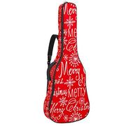 Borsa per chitarra impermeabile con cerniera morbida zaino per chitarra, basso acustico e classico folk chitarra elettrica borsa Merry Christmas