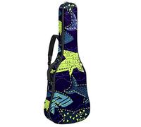 Borsa per chitarra impermeabile con cerniera morbida zaino per chitarra, basso acustico e classico folk chitarra elettrica modello Ocean Sea Shark