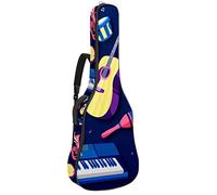 Borsa per chitarra impermeabile con cerniera morbida zaino per chitarra, basso acustico e classico folk chitarra elettrica strumento musicale chitarra violino tamburo jazz