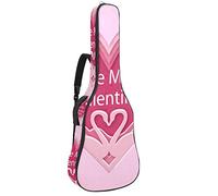 Borsa per chitarra impermeabile con cerniera morbida zaino per chitarra, basso acustico e classico folk chitarra elettrica Be My Valentine Angle Red Love
