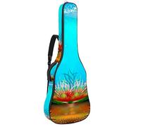 Borsa per chitarra impermeabile con cerniera morbida zaino per chitarra, basso acustico e classico folk chitarra elettrica Sea Weed Coral Starfish Ocean World