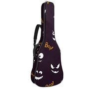 Borsa per chitarra impermeabile con cerniera morbida zaino per chitarra, basso acustico e classico folk chitarra elettrica borsa strano gatto