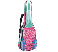 Borsa per chitarra impermeabile con cerniera morbida zaino per chitarra, basso acustico e classico folk chitarra elettrica folk Punchy pastello frutta ananas ciliegia