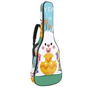 Borsa per chitarra impermeabile con cerniera morbida zaino per chitarra, basso acustico e classico folk chitarra elettrica piatta Happy-Easter-Day-Background