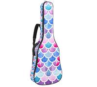 Borsa per chitarra impermeabile con cerniera morbida zaino per chitarra, basso acustico e classico folk chitarra elettrica borsa sirena scala marina cameriera colorata