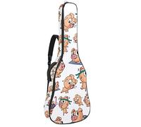 Borsa per chitarra impermeabile con cerniera morbida zaino per chitarra, basso acustico e classico folk chitarra elettrica borsa divertente maiale che gioca la spiaggia vocazione