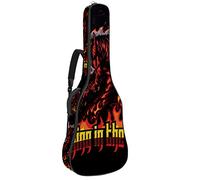 Borsa per chitarra impermeabile con cerniera morbida zaino per chitarra, basso acustico e classico folk chitarra elettrica Dragon Magma