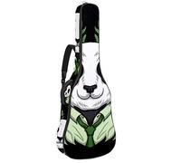 Borsa per chitarra impermeabile con cerniera morbida zaino per chitarra, basso acustico e classico folk chitarra elettrica borsa carino divertente panda indossare abiti da lavoro