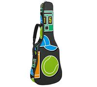 Borsa per chitarra impermeabile con cerniera morbida zaino per chitarra, basso acustico e classico folk chitarra elettrica borsa tennis racchetta scarpe palla cappello