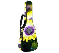 Borsa per chitarra impermeabile con cerniera morbida zaino per chitarra, basso acustico e classico folk chitarra elettrica cesto fiore margherita
