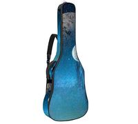 Borsa per chitarra impermeabile con cerniera morbida zaino per chitarra, basso acustico e classico folk chitarra elettrica Galaxy Cosmos cielo stellato pianeta
