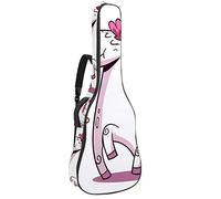 Borsa per chitarra impermeabile con cerniera morbida zaino per chitarra, basso acustico e classico folk chitarra elettrica rosa Catoon Unicorn It's A Girl