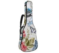 Borsa per chitarra impermeabile con cerniera morbida zaino per chitarra, chitarra acustica e classica folk chitarra elettrica Parigi Eiffel Tower