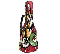 Borsa per chitarra impermeabile con cerniera morbida zaino per chitarra, chitarra acustica e classica folk chitarra elettrica musicale rock Stars divertente