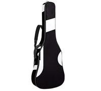 Borsa per chitarra impermeabile con cerniera morbida zaino per chitarra, chitarra acustica e classica folk chitarra elettrica, una grande nota musicale su sfondo nero