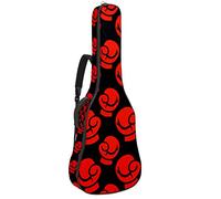 Borsa per chitarra impermeabile con cerniera morbida zaino per chitarra, chitarra acustica e classica folk chitarra elettrica, guanti da boxe neri rossi