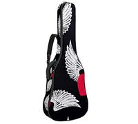 Borsa per chitarra impermeabile con cerniera morbida zaino per chitarra, chitarra acustica e classica folk chitarra elettrica Ali d'amore con seguire il tuo cuore