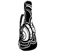 Borsa per chitarra impermeabile con cerniera morbida zaino per chitarra, chitarra acustica e classica folk chitarra elettrica, cuffie nere modello accessorio musicale