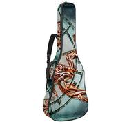 Borsa per chitarra impermeabile con cerniera morbida zaino per chitarra, chitarra acustica e classica folk chitarra elettrica Scorpione segno zodiacale oroscopo simbolo astrologia
