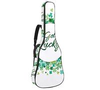 Borsa per chitarra impermeabile con cerniera morbida zaino per chitarra, chitarra acustica e classica folk borsa per chitarra elettrica Get Lucky Clovers