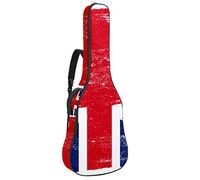 Borsa per chitarra impermeabile con cerniera morbida zaino per chitarra, chitarra acustica e classica folk chitarra elettrica UK British Union Jack