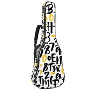 Borsa per chitarra impermeabile con cerniera morbida zaino per chitarra, chitarra acustica e classica folk chitarra elettrica ABC