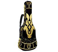 Borsa per chitarra impermeabile con cerniera morbida zaino per chitarra, chitarra acustica e classica folk chitarra elettrica costellazione Ariete segno zodiacale